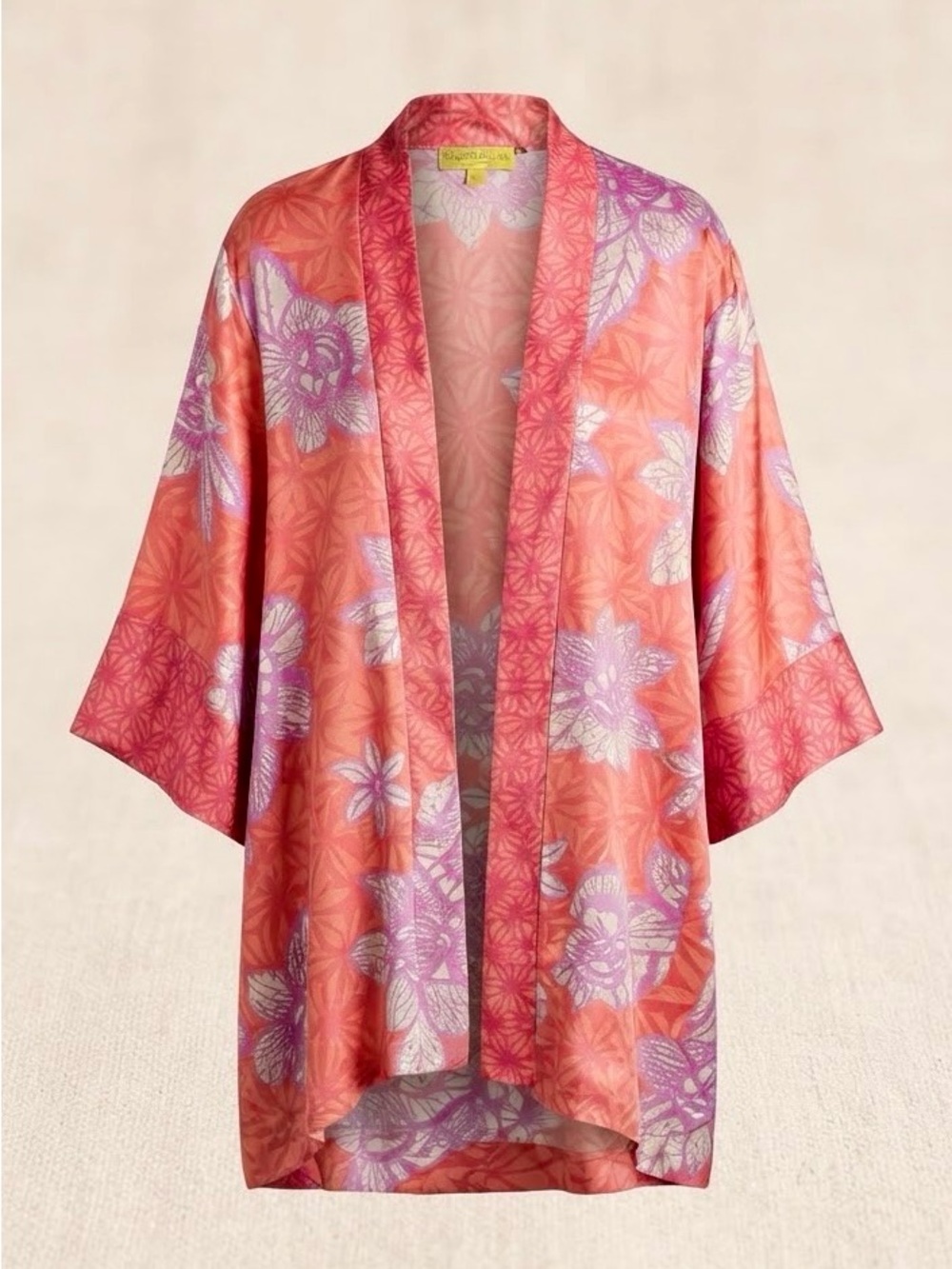 Sigrid Olsen Signature 100% Silk Floral Kimono